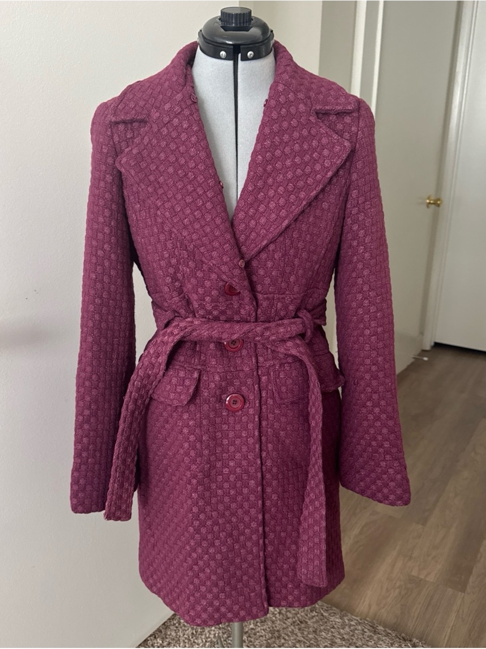 Vintage Purple Marvin Richards Trench Coat